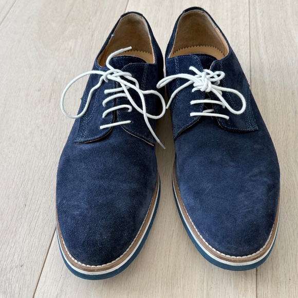 Luca del Forte Men’s Navy Suede Lace-Up Shoes – Size 42 (Like New) Made is Italy - Picture 3 of 5
